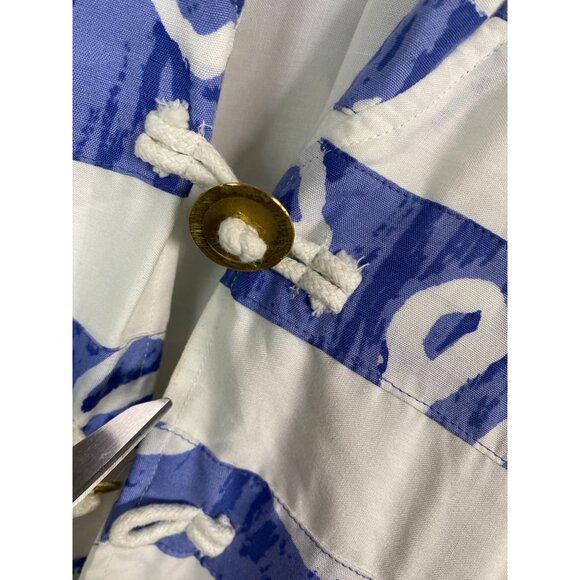 Nativewear Designs Blue White Kimono Cardigan Size Medium Artsy lagenlook Boho - Picture 6 of 13